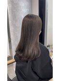 美髪前髪小顔こなれヘア艶感黒髪ボブルフネビージュワンレン