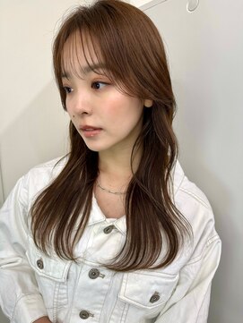 ガーランドギンザ(Garland Ginza) 顔周りレイヤー　ベージュカラー　水素カラー