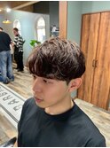 スペインカール／スパイキーショート/ブルーブラック/柏