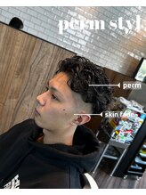 タフ バーバーショップ 大濠店(TOUGH BARBER SHOP) オールバックパーマスタイル！