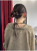 似合わせヘアデザイン/お団子/三つ編み