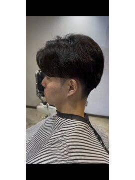 宮崎理容院 ブルーブラック&ニュアンスパーマ34