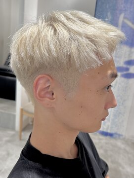 メンズ ラ ジェム(men's la gemme) 【外国人風】メンズハイトーンホワイトベージュブロンドカラー