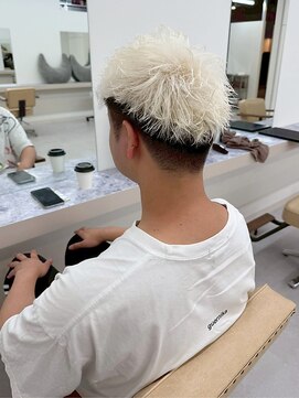 エトレ(etore) メンズカラー/ブリーチ/ショート/ハイトーンホワイト