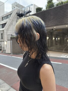 スタン 渋谷(Stam) blond × black design［グラデーション/パーマ]