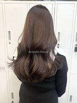 アリュウル 表参道 青山(Allure) 艶ラベンダーブラウン*白肌魅せブリーチなしカラー