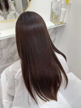 美髪矯正(縮毛矯正)+Sランクトリートメント