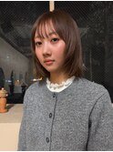 シアーブラウン×レイヤーボブ