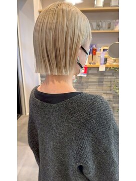 サンドパールス 仙台店(sand PALCE) 髪質改善/大人ガーリー/似合わせカット/ショートボブ前髪/仙台