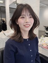 アビー(ABBEY)&nbsp;レイヤーカットシースルーバング韓国ヘアザクザクレイヤー