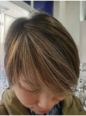 白髪を活かしたデザイン