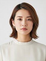 フープ 川越(hoop) 癖を活かした外はねボブ川越/白髪ぼかし/白髪染め
