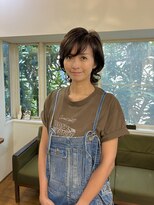 ロライマ 代官山(roraima)&nbsp;大人ショート マッシュウルフ エアウェーブパーマ グレージュ