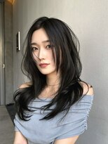 カシュカシュ 表参道(cache cache) 薄め前髪顔まわりレイヤーカットシースルー前髪ハッシュカット