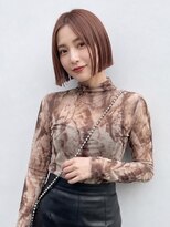 グランドール リュクス(Grandoll Luxe)&nbsp;ピンクブラウン×切りっぱなしボブ【城野駅】