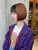 オムズポカ 栄矢場町店(OM's poka)&nbsp;オレンジカラー/オレンジベージュ/ブリーチカラー/デザイン