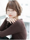 【ROMA銀座】絶壁解消/立体感パーマ/丸みショートボブ