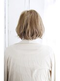 20代30代40代 質感で飾る透け感ボブ【松山】
