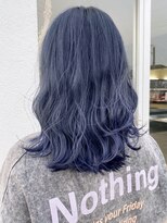 アイティー バイ アルバム 中野店(IT by ALBUM) ネイビーロング_くびれヘアビタミンカラー_ba340281