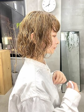 テトヘアー(teto hair) ボブパーマ　1ブリーチパーマ　ケアパーマ　くるくるパーマ