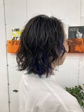 ユイツ インナーカラー×深海ブルー