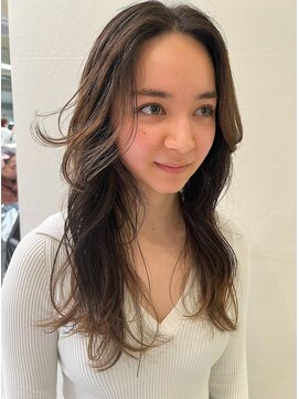 ダブ アオヤマ(DaB AOYAMA) 柔らかニュアンスカラー/セミロングヘアカット