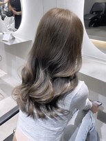 オニキス(ONYX)&nbsp;ブリーチなしダブルカラーオリーブベージュ♪【chisato指名】