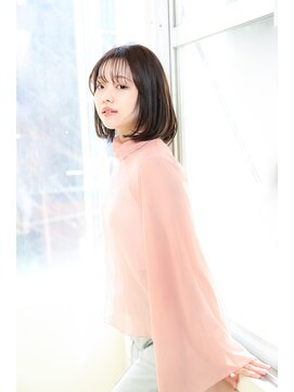 アエレ(Aere) 【Aere池袋】BOB×シースルーバング×サファリベージュ☆小林