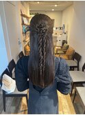 お呼ばれヘア◎ハーフアップアレンジ
