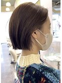大人ショートボブ丸みショートカットマッシュショート