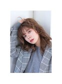 ミディアム20代30代40代イメチェンフルバング似合わせカット美髪