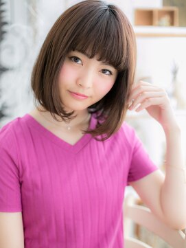 モッズヘア 上尾西口店(mod's hair) 大人可愛いアースカラー小顔切りっぱなしボブc6上尾20代30代40代