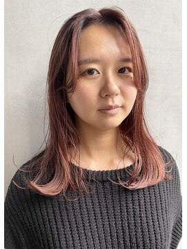 カイコヘアーアンドアートスタジオ(kaiko hair&art studio) くすませカラー/ミディアムスタイル/髪質改善トリートメント