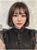 髪質改善顔まわりレイヤーカット酸熱ストレートメルティカラー