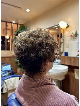 髪工房 ウルフボブパーマ