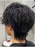 メンズ/マッシュウルフ/ツイストパーマ