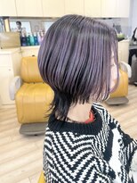 モリオ フロム ロンドン 成増店 【morio成増 セリザワ】前下がりボブウルフ アンブレラカラー