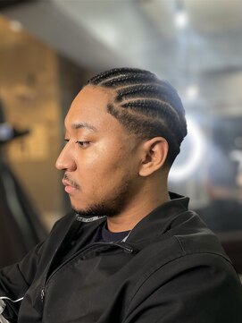 髪遊戯倶楽部 地毛コーンロウ