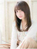 mod's姪浜/くすみベージュ美髪前下がり姫カットレイヤーロングi