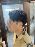 メンズアップバング ツイストスパイラルパーマ 佐世保