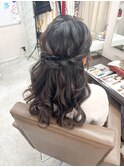 ハーフアップ