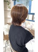 【白髪を明るめにしたい方】ショートヘア×白髪ぼかしハイライト