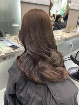 リリー(Lilley) マロンベージュ×小顔レイヤー×韓国風巻き×髪質改善