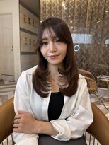 ロンドアベニール 北千住(Lond avenir)&nbsp;オリーブグレー/韓国風巻き/レイヤーカット/髪質改善/縮毛矯正