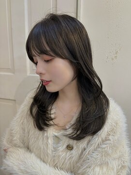 大人気◎艶ブラウンの上品レイヤー