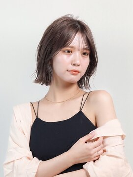 ガーデン 渋谷(GARDEN) 小顔外ハネボブダークアッシュ大人ガーリー似合わせカット