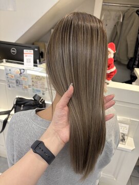 ネオリーブカフ 鶴ヶ峰店(Neolive caff) 大人デザインカラー　シークレットハイライト　ベージュ