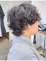 ヘアーサロン カヴィエ(hair salon covie)&nbsp;マッシュウルフ　無造作パーマ　シャドウパーマ