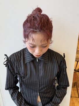 ルッツ(Lutz. hair design) 4/7ワインレッド レッドカラー【千代田彩夏】