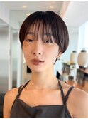 コンパクトショートカット丸みショートくびれショートボブ表参道